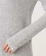 FKFAG56150 MK MICHEL KLEIN(MK ミッシェルクラン) [ウール100/洗える]SUPER FINE WOOLベーシックタートルネックニット グレー