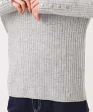 FKFAG56150 MK MICHEL KLEIN(MK ミッシェルクラン) [ウール100/洗える]SUPER FINE WOOLベーシックタートルネックニット グレー