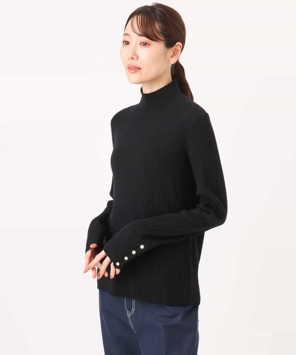 FKFAG56150 MK MICHEL KLEIN(MK ミッシェルクラン) [ウール100/洗える]SUPER FINE WOOLベーシックタートルネックニット グレー