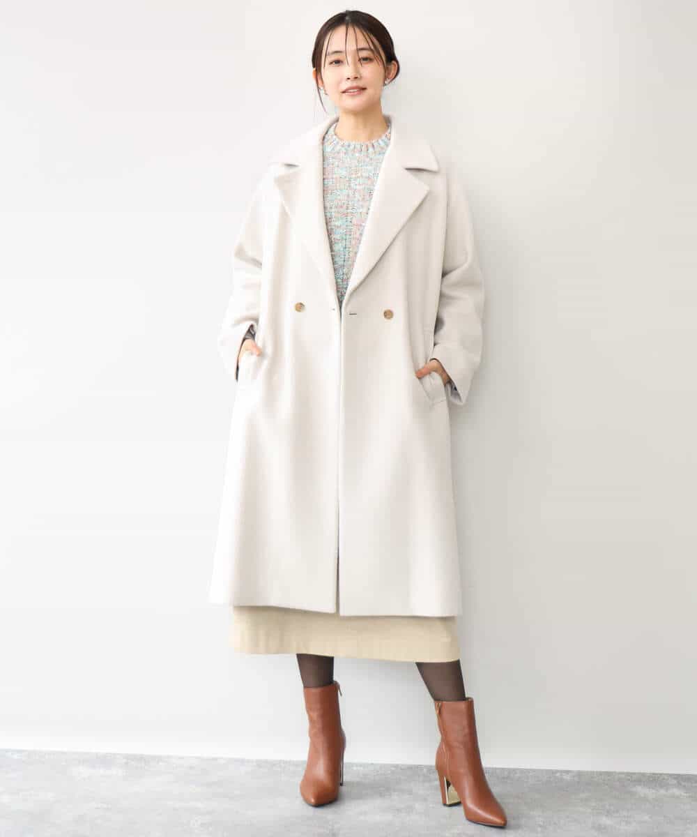FKFAH50170 MK MICHEL KLEIN(MK ミッシェルクラン) [洗える]ツィーディーファンシーヤーンニット ミント