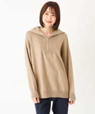 FKFAS47150 MK MICHEL KLEIN(MK ミッシェルクラン) セーラーカラーデザインニット/洗える モカ