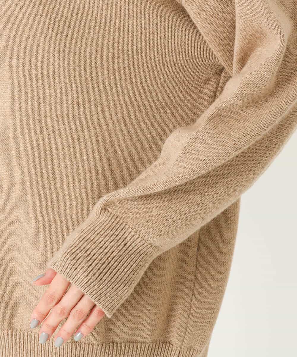 FKFAS47150 MK MICHEL KLEIN(MK ミッシェルクラン) セーラーカラーデザインニット/洗える モカ