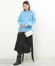 FKFAS47150 MK MICHEL KLEIN(MK ミッシェルクラン) セーラーカラーデザインニット/洗える モカ