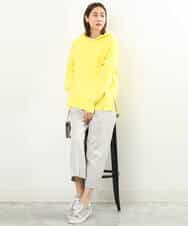FKFAS48140 MK MICHEL KLEIN(MK ミッシェルクラン) Wフェイスニットフーディー/洗える ラベンダー