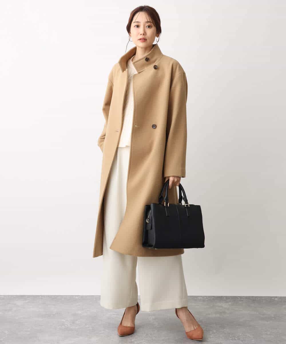 FKFAV01120 MK MICHEL KLEIN(MK ミッシェルクラン) ケーブル編みニットプルオーバー/洗える オレンジ