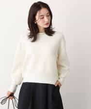 FKFAV02150 MK MICHEL KLEIN(MK ミッシェルクラン) ショート丈コクーンスリーブニット/洗える ピンク