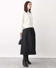 FKFAV02150 MK MICHEL KLEIN(MK ミッシェルクラン) ショート丈コクーンスリーブニット/洗える ピンク