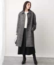 FKFAV02150 MK MICHEL KLEIN(MK ミッシェルクラン) ショート丈コクーンスリーブニット/洗える ピンク