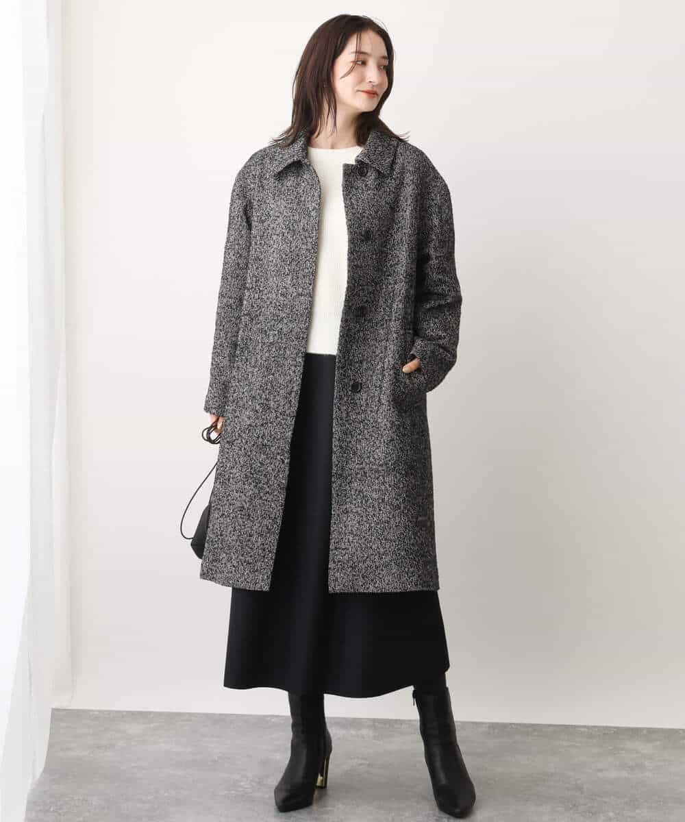 FKFAV02150 MK MICHEL KLEIN(MK ミッシェルクラン) ショート丈コクーンスリーブニット/洗える ピンク