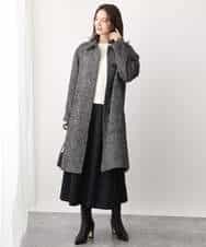 FKFAV02150 MK MICHEL KLEIN(MK ミッシェルクラン) ショート丈コクーンスリーブニット/洗える ピンク