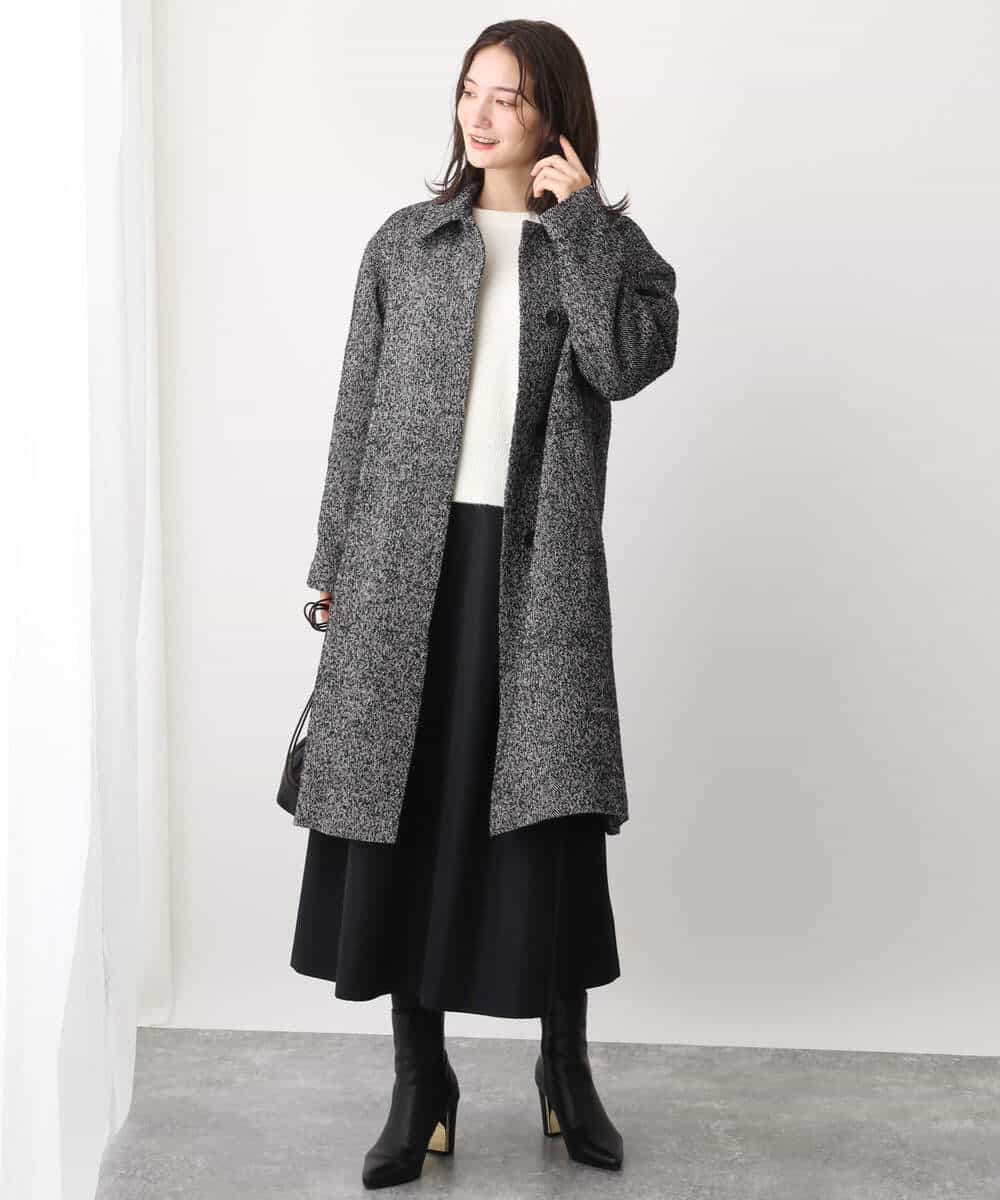 FKFAV02150 MK MICHEL KLEIN(MK ミッシェルクラン) ショート丈コクーンスリーブニット/洗える ピンク