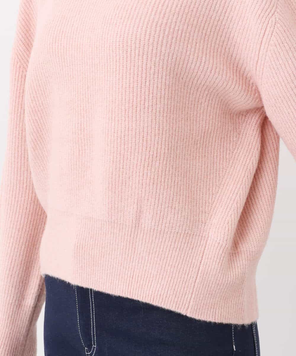 FKFAV02150 MK MICHEL KLEIN(MK ミッシェルクラン) ショート丈コクーンスリーブニット/洗える ピンク