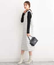 FKFAV43110 MK MICHEL KLEIN(MK ミッシェルクラン) モックネックワイドリブニット/洗える ミント