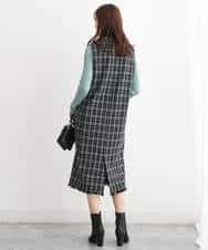 FKFAV43110 MK MICHEL KLEIN(MK ミッシェルクラン) モックネックワイドリブニット/洗える ミント