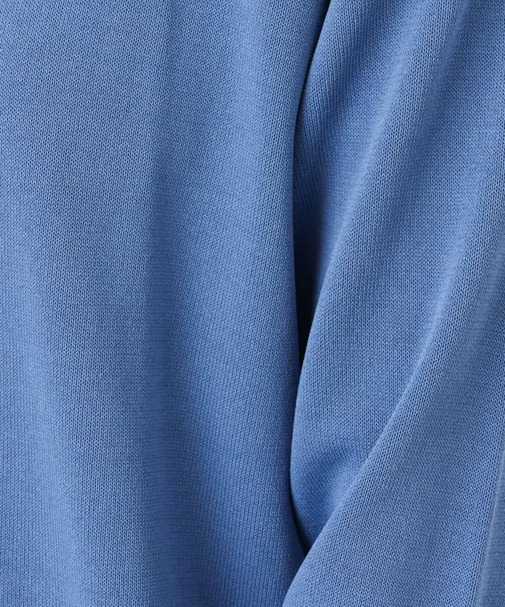 FKFAV44110 MK MICHEL KLEIN(MK ミッシェルクラン) プチフリル袖デザインニット/洗える ブルー
