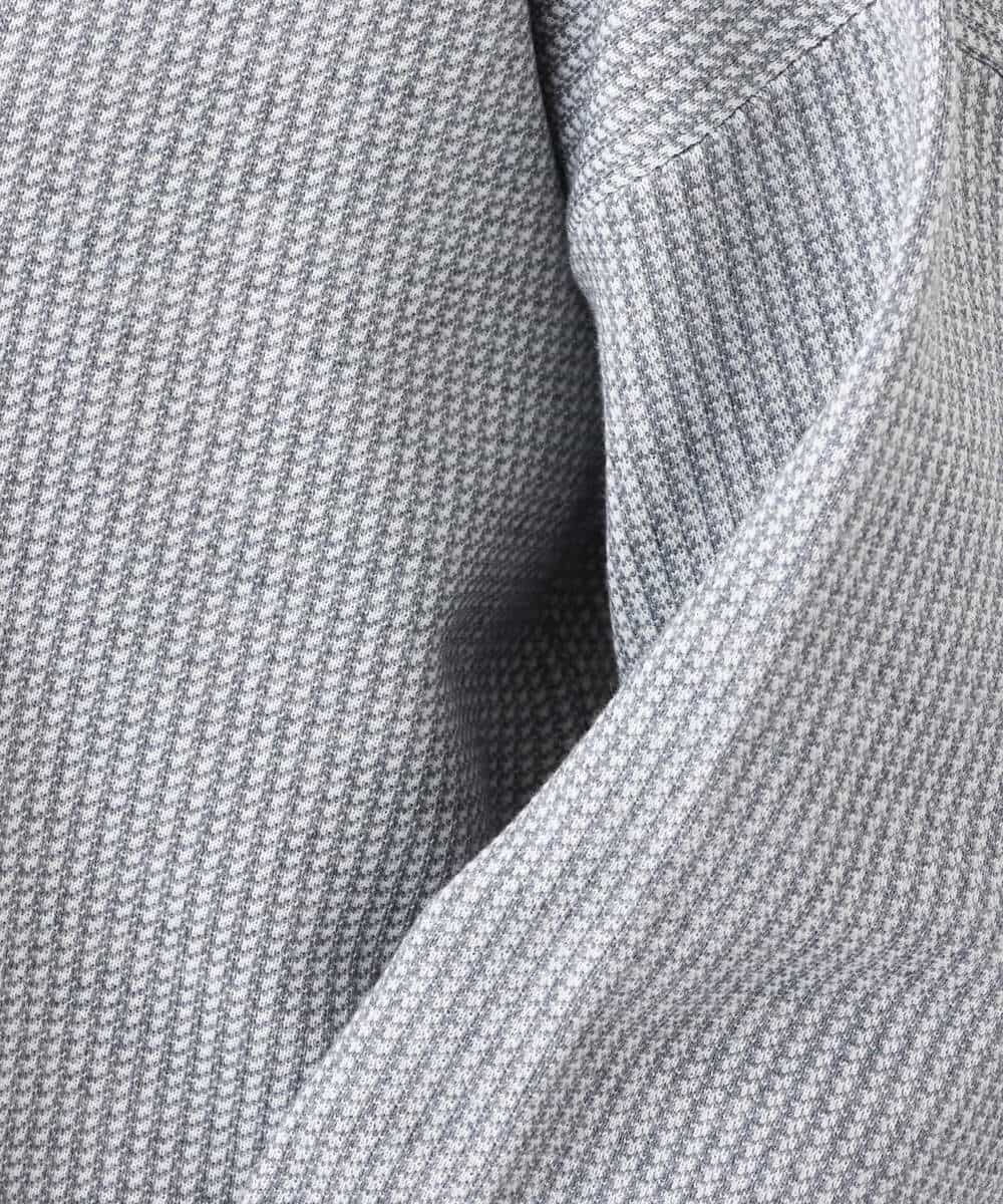 FKFAV47150 MK MICHEL KLEIN(MK ミッシェルクラン) 千鳥ジャガードニット/洗える グレー