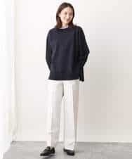 FKFAV48130 MK MICHEL KLEIN(MK ミッシェルクラン) スポンディッシュクルーネックニット/洗える キャメル
