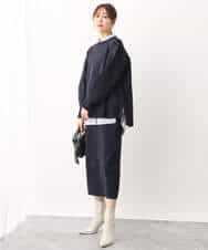FKFAV48130 MK MICHEL KLEIN(MK ミッシェルクラン) スポンディッシュクルーネックニット/洗える キャメル