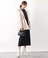 FKFAV48130 MK MICHEL KLEIN(MK ミッシェルクラン) スポンディッシュクルーネックニット/洗える キャメル