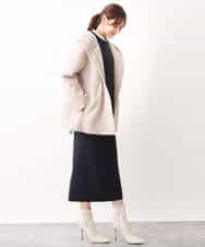 FKFAV48130 MK MICHEL KLEIN(MK ミッシェルクラン) スポンディッシュクルーネックニット/洗える キャメル
