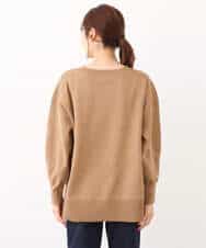 FKFAV48130 MK MICHEL KLEIN(MK ミッシェルクラン) スポンディッシュクルーネックニット/洗える キャメル