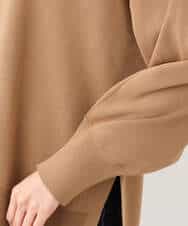 FKFAV48130 MK MICHEL KLEIN(MK ミッシェルクラン) スポンディッシュクルーネックニット/洗える キャメル