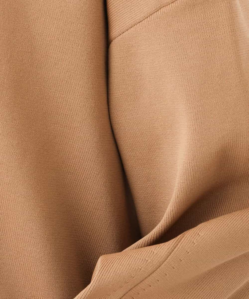 FKFAV48130 MK MICHEL KLEIN(MK ミッシェルクラン) スポンディッシュクルーネックニット/洗える キャメル