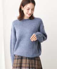 FKFAV53170 MK MICHEL KLEIN(MK ミッシェルクラン) ふわふわカラーニット/洗える ブルー