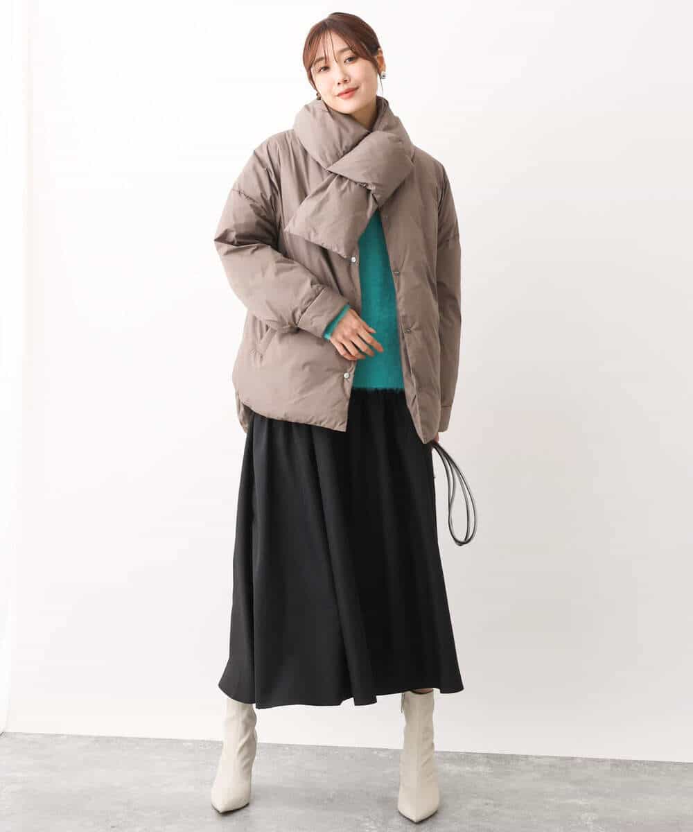 FKFAV53170 MK MICHEL KLEIN(MK ミッシェルクラン) ふわふわカラーニット/洗える ブルー