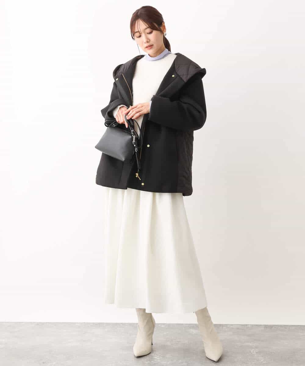 FKFAV53170 MK MICHEL KLEIN(MK ミッシェルクラン) ふわふわカラーニット/洗える ブルー
