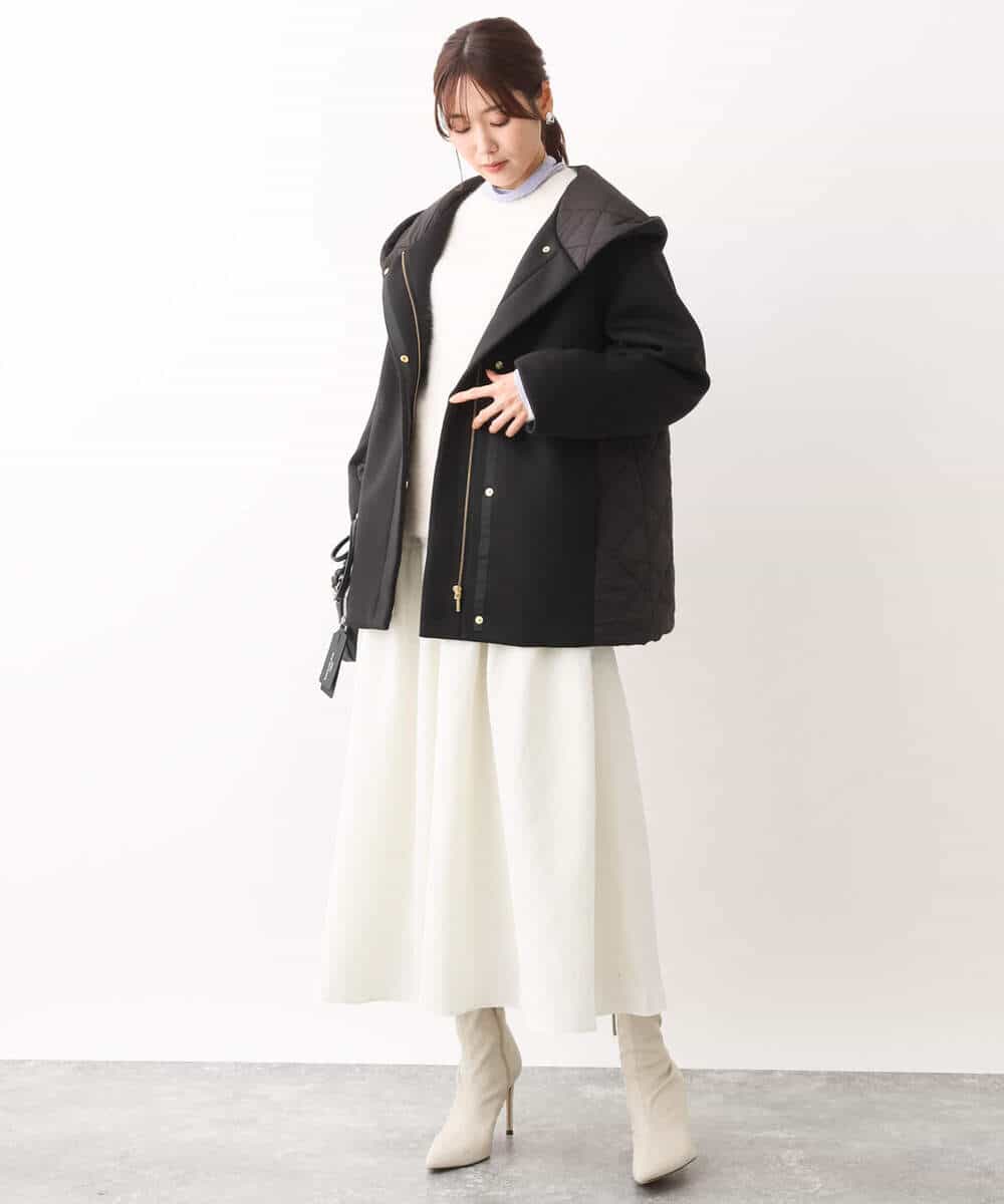 FKFAV53170 MK MICHEL KLEIN(MK ミッシェルクラン) ふわふわカラーニット/洗える ブルー