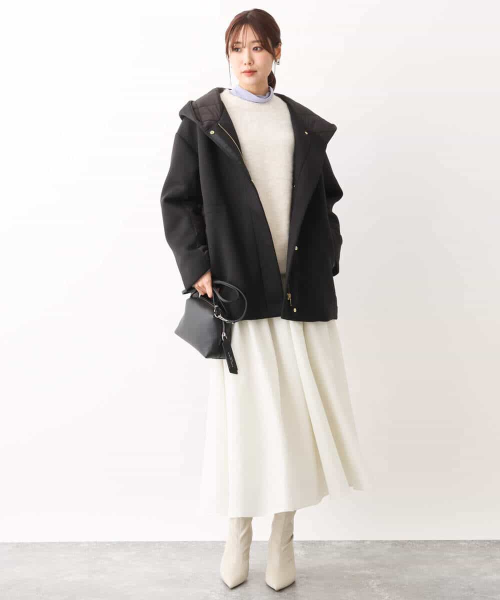 FKFAV53170 MK MICHEL KLEIN(MK ミッシェルクラン) ふわふわカラーニット/洗える ブルー