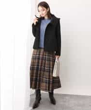 FKFAV53170 MK MICHEL KLEIN(MK ミッシェルクラン) ふわふわカラーニット/洗える ブルー