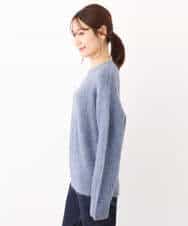 FKFAV53170 MK MICHEL KLEIN(MK ミッシェルクラン) ふわふわカラーニット/洗える ブルー