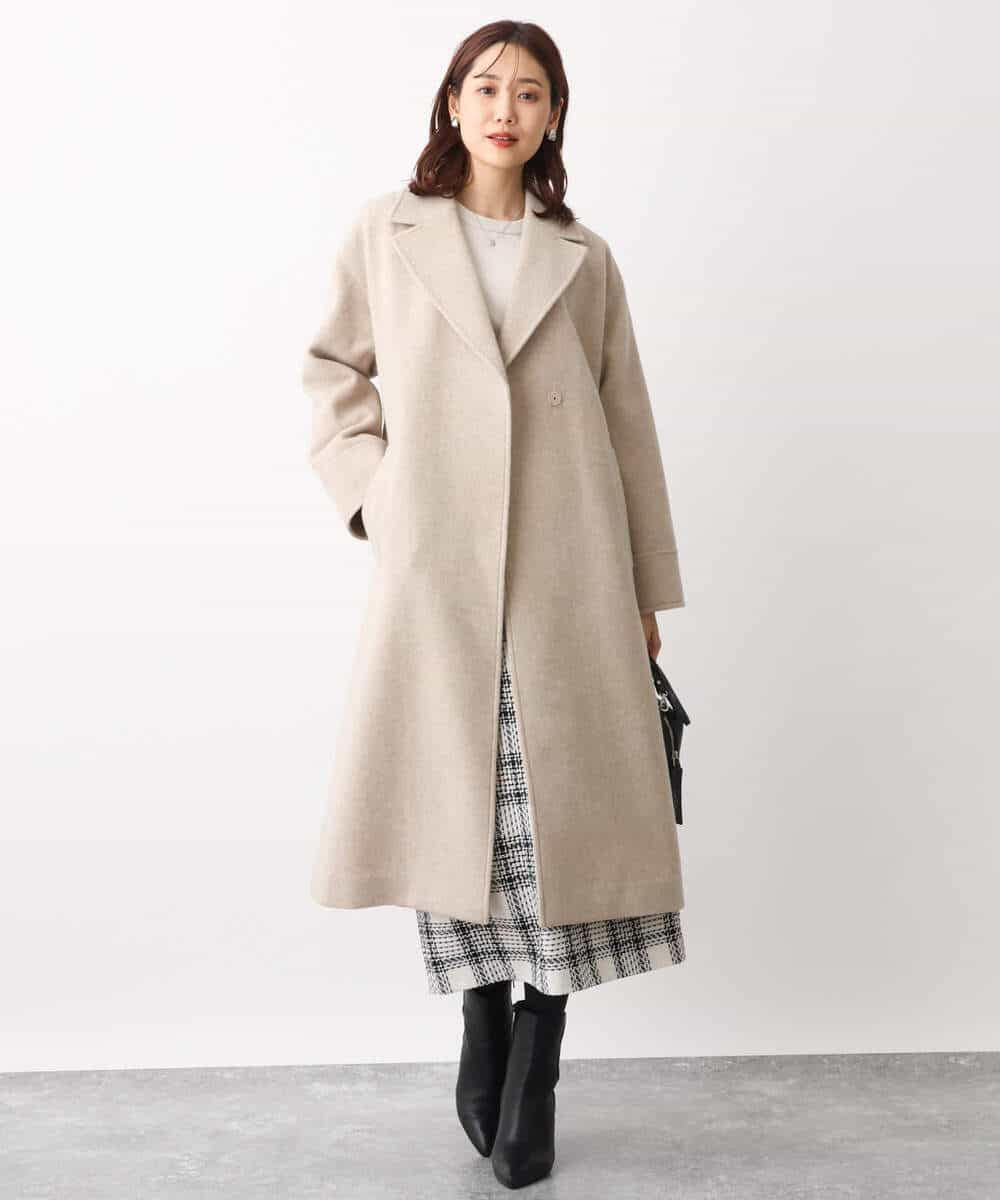 FKFAV55120 MK MICHEL KLEIN(MK ミッシェルクラン) ボリュームスリーブニット/洗える ラベンダー