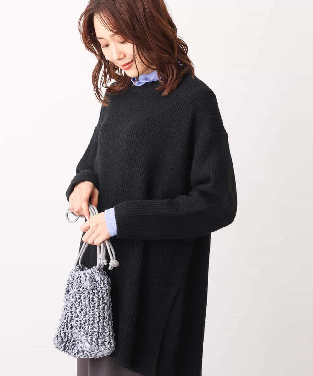 FKFAV56160 MK MICHEL KLEIN(MK ミッシェルクラン) オーバーサイズニットプルオーバー/洗える ベージュ