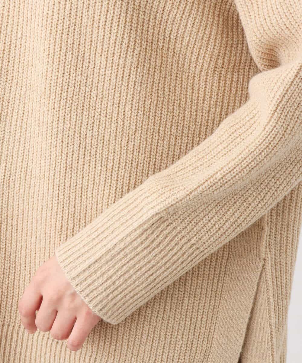 FKFAV56160 MK MICHEL KLEIN(MK ミッシェルクラン) オーバーサイズニットプルオーバー/洗える ベージュ