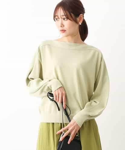 FKFAV59130 MK MICHEL KLEIN ドルマンスリーブラメニット/洗える