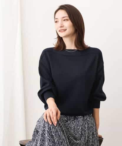 FKFAV59130 MK MICHEL KLEIN ドルマンスリーブラメニット/洗える