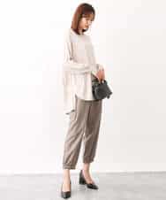 FKFAV60130 MK MICHEL KLEIN(MK ミッシェルクラン) Vネックニットチュニック/洗える ベージュ