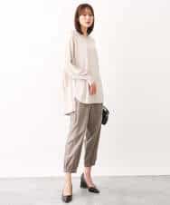 FKFAV60130 MK MICHEL KLEIN(MK ミッシェルクラン) Vネックニットチュニック/洗える ベージュ