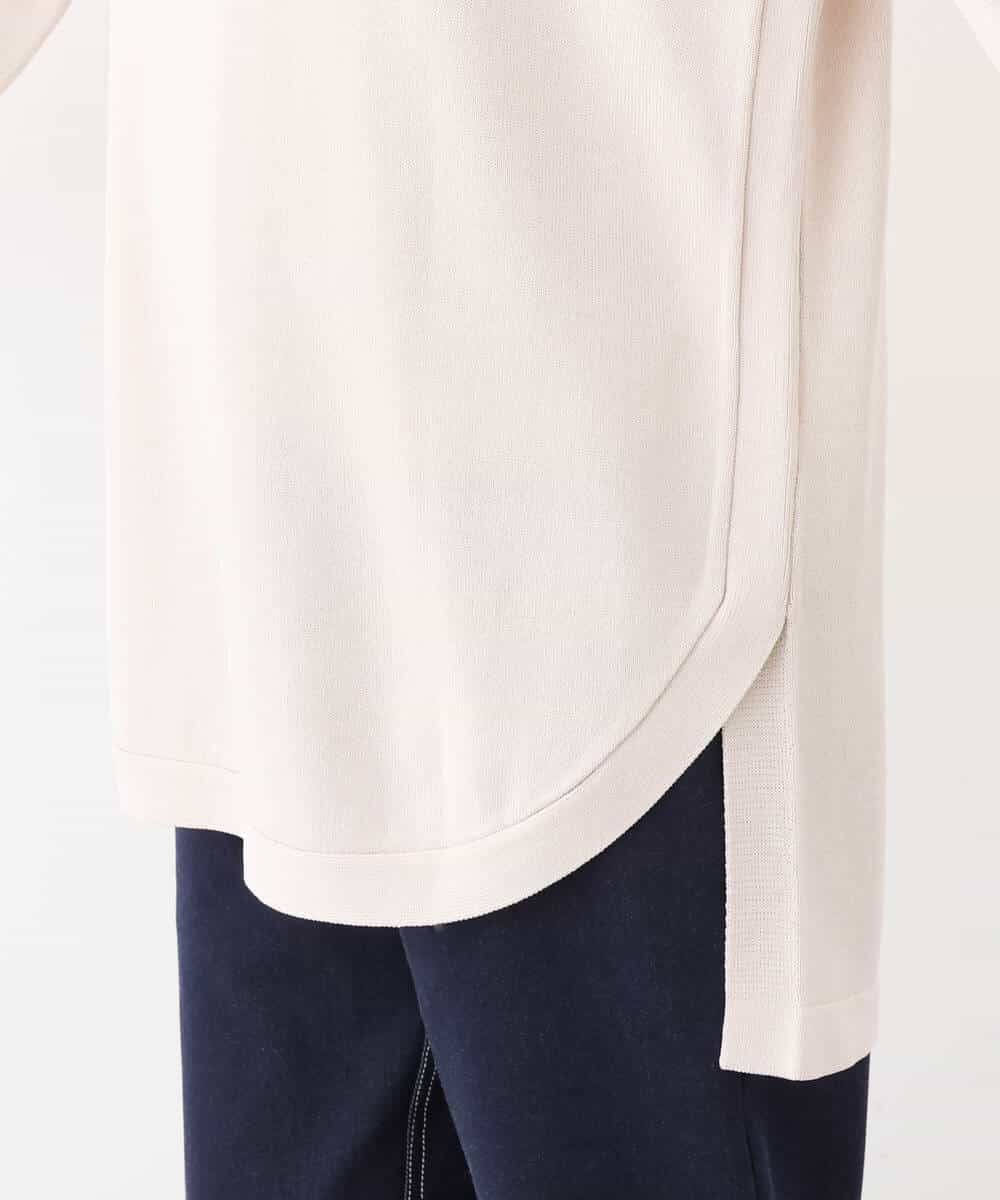 FKFAV60130 MK MICHEL KLEIN(MK ミッシェルクラン) Vネックニットチュニック/洗える ベージュ