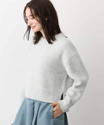 FKFAV62170 MK MICHEL KLEIN ショート丈ラメニット/洗える