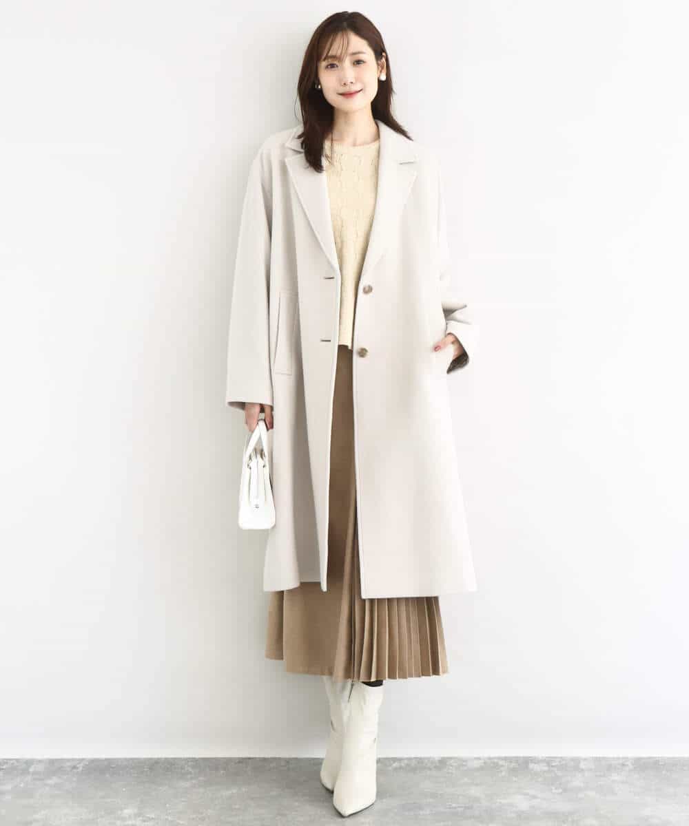FKFBD52160 MK MICHEL KLEIN(MK ミッシェルクラン) スパンコールラメ入りニット/洗える ピンク