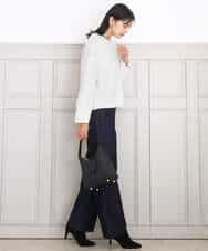 FKFBD52160 MK MICHEL KLEIN(MK ミッシェルクラン) スパンコールラメ入りニット/洗える ピンク