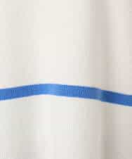 FKFBD53150 MK MICHEL KLEIN(MK ミッシェルクラン) 配色ライン片畦編みニット/洗える グレー