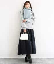 FKFBD54160 MK MICHEL KLEIN(MK ミッシェルクラン) ノルディック柄ニット/洗える アイボリー