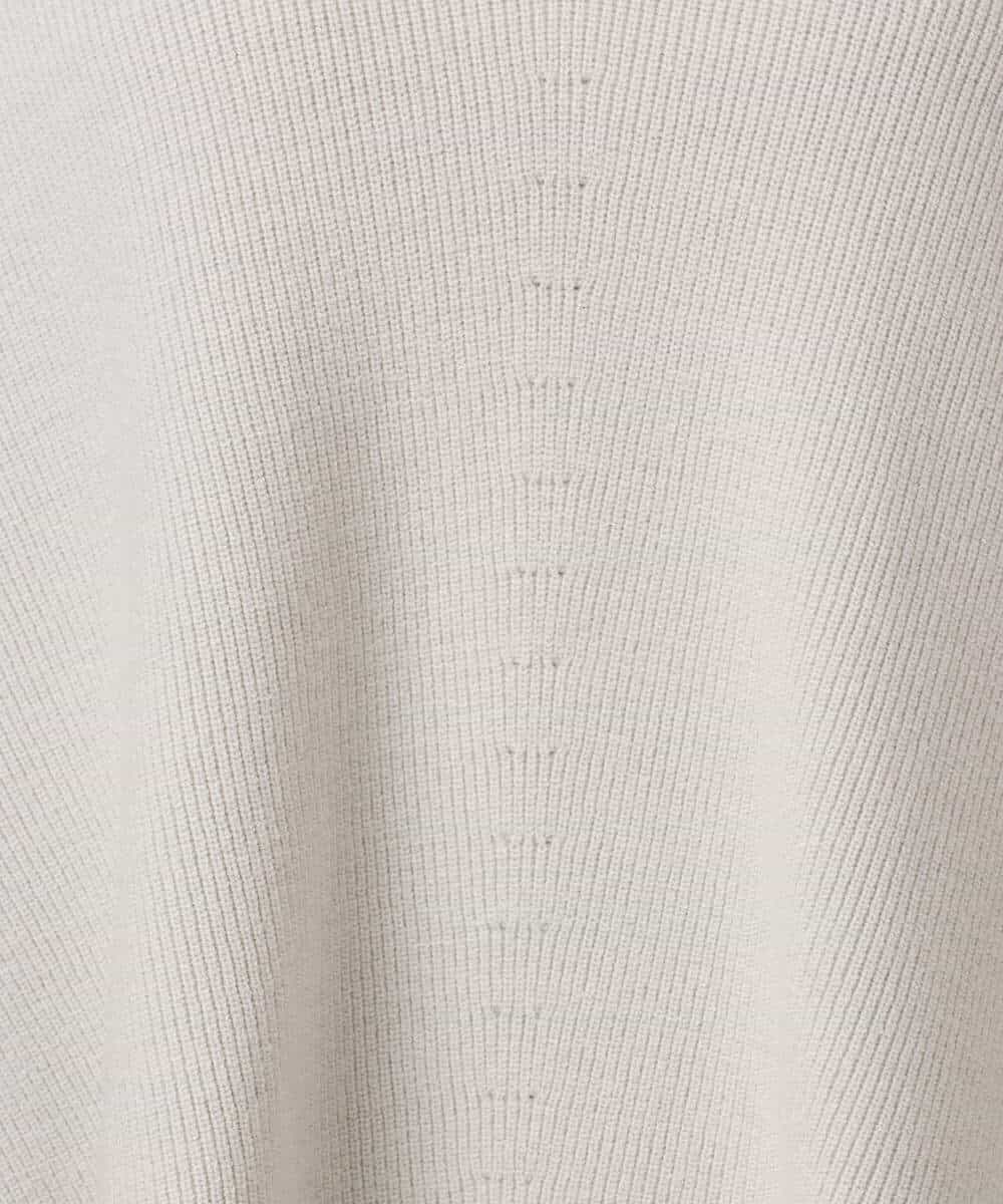 FKFBD55150 MK MICHEL KLEIN(MK ミッシェルクラン) 片畦編みVネックニット/洗える レッド