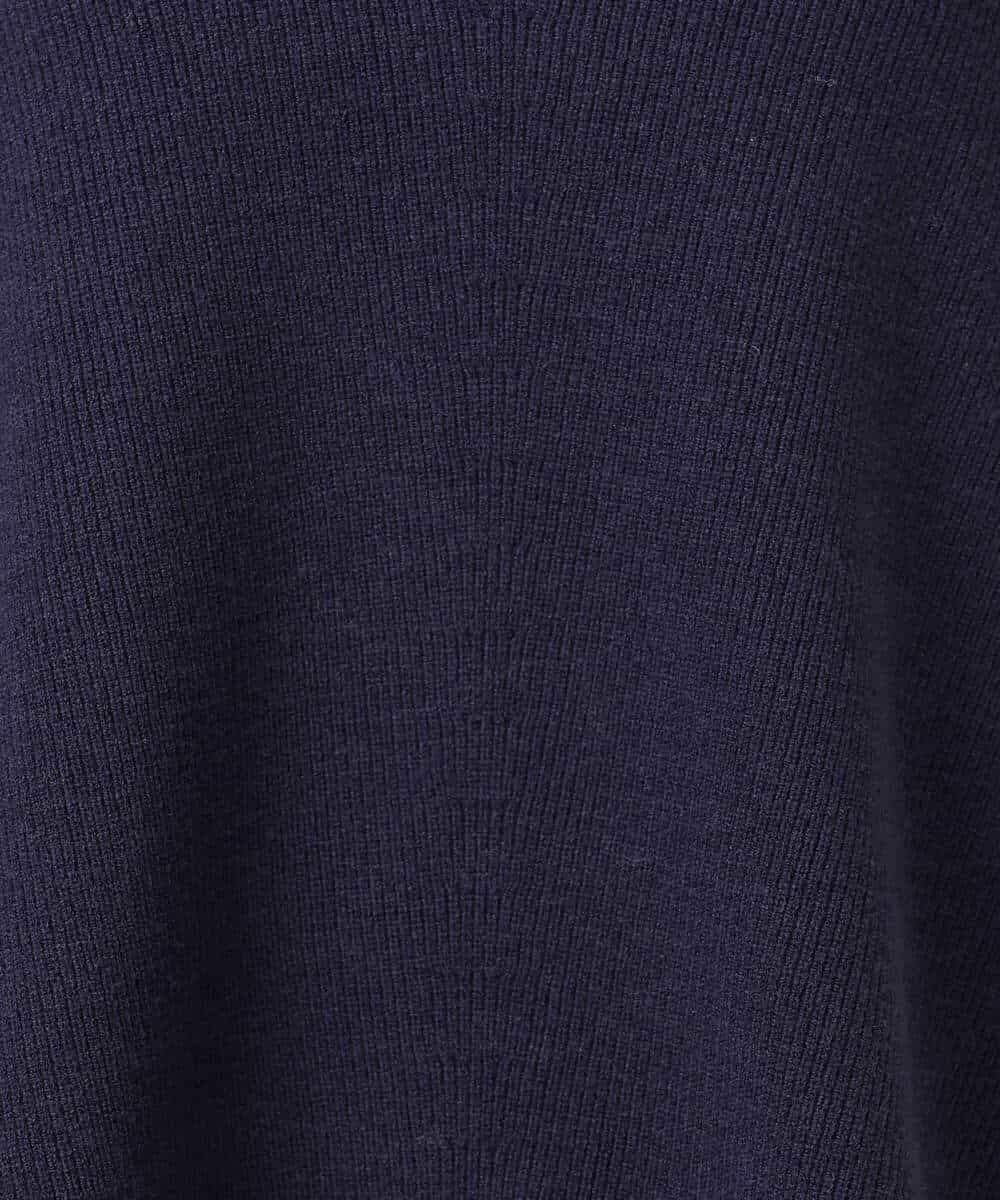 FKFBD55150 MK MICHEL KLEIN(MK ミッシェルクラン) 片畦編みVネックニット/洗える レッド