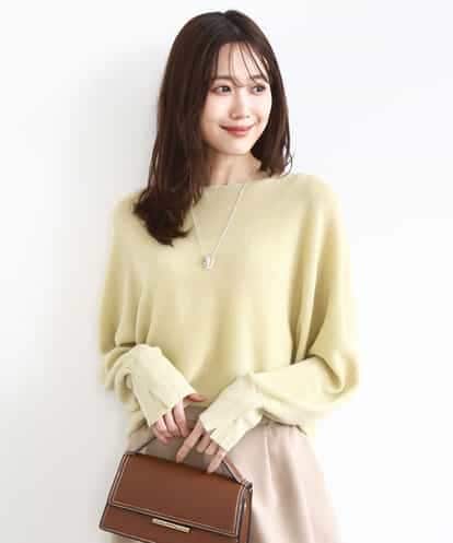 FKFBD57130 MK MICHEL KLEIN ラメ入りドルマンスリーブ畦編みニット/洗える